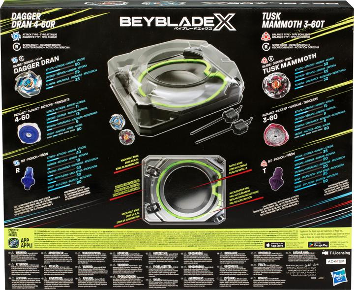 Actual product image Hasbro Beyblade X Xtreme Battle Set (German)