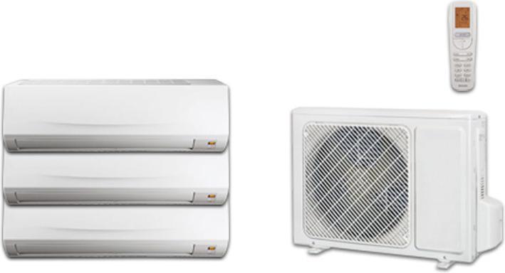 Produktbild Coldtec by Kibernetik Coldtec Klimaanlage für 3 Räume je 150m³, inkl. Montage (12000 BTU/h)