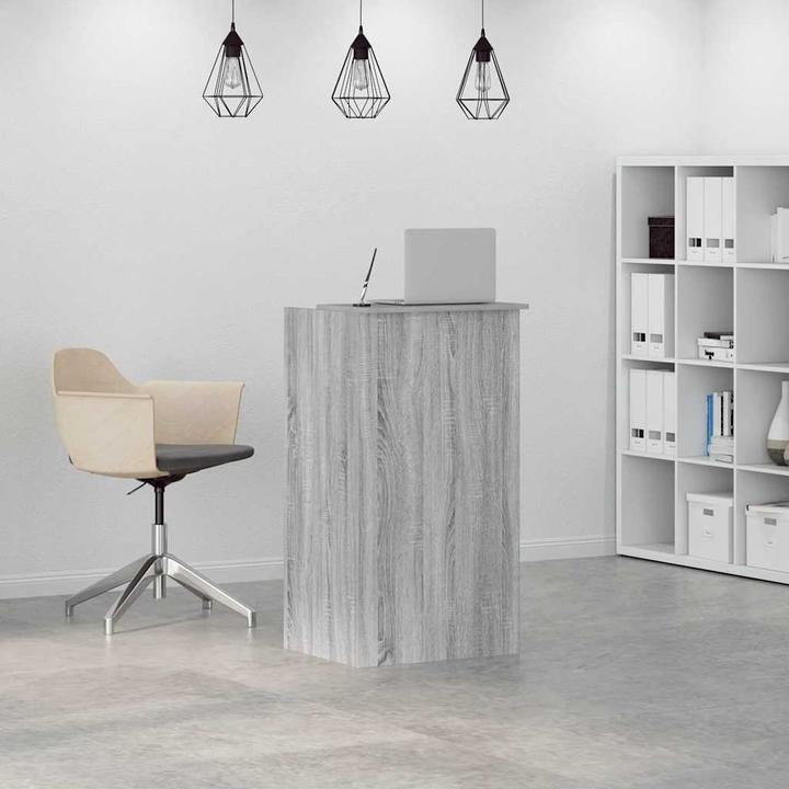 Image du produit VidaXL Comptoir d'accueil Gris Sonoma 55x50x103,5 cm Bois composite Comptoir d'accueil