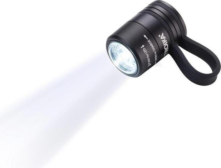Actual product image Troika ECO RUN torch with LED light, 3 light functions, incl. charging cable, black (3.60 cm)