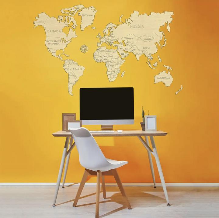 Produktbild WoodenCity Weltkarte L (31 Teile)