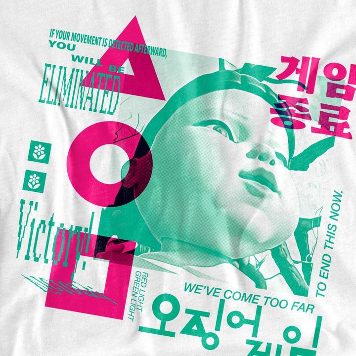 Actual product image Squid Game Mens Young Hee Overlay T-Shirt (XL)