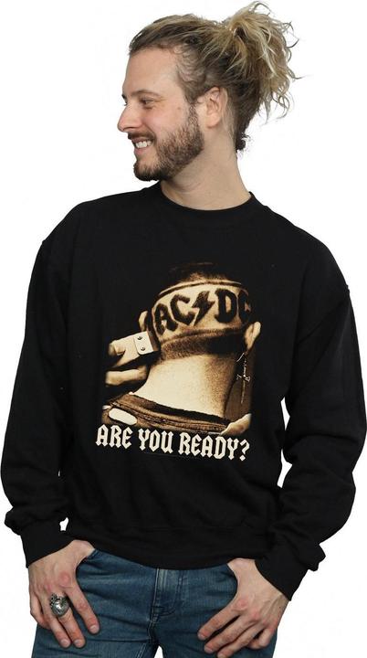 Image du produit AC/DC Sweat-shirt en coton "Are You Ready Hair Shave" pour hommes (L)