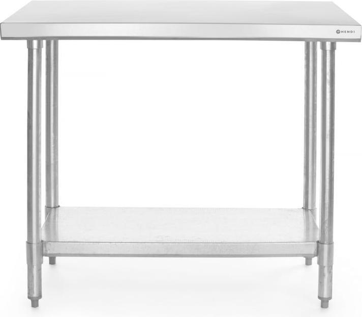 Immagine prodotto Hendi Tavolo da lavoro in acciaio inox 1400x600x880 mm (140 cm, 60 cm)