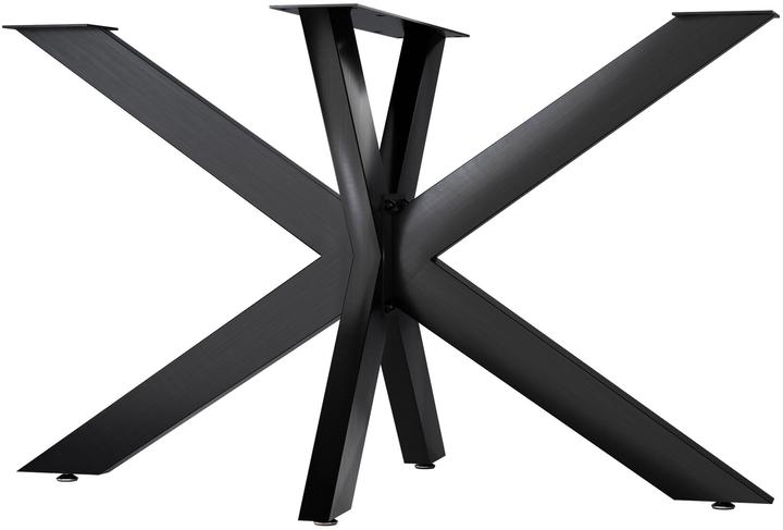 CLP Pieds de table Hardwick en acier en forme d'étoile Hauteur 71 cm