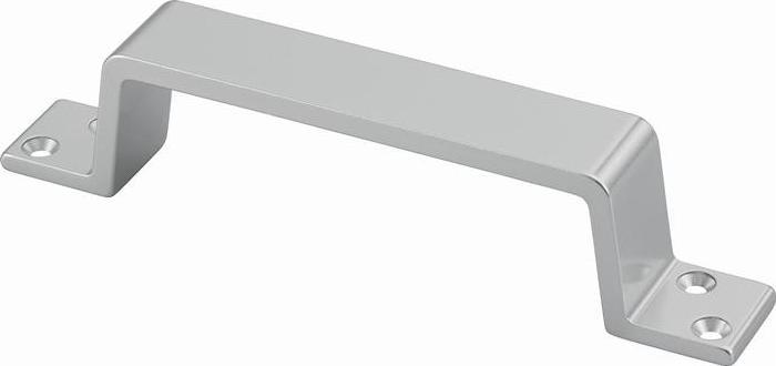 Actual product image Hermeta Handle 420 Projection 38 mm Length 170 mm Width 25 mm Aluminium silver anodised Number of l...