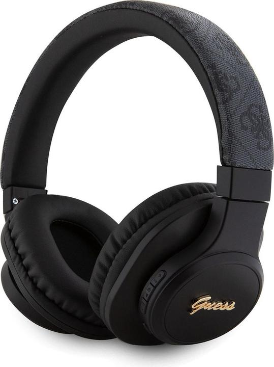 Actual product image Guess PU Leather 4G Tone on Tone Script Logo Earphones - black (32 h, Wireless)
