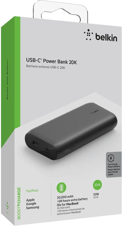 Actual product image Belkin Boost Charge 20k (20000 mAh, 30 W, 74 Wh)
