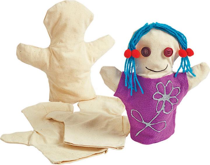 Produktbild Colorations Färbungen - Dekorieren Sie Ihre eigenen Handpuppen aus Leinwand, 12er-Set