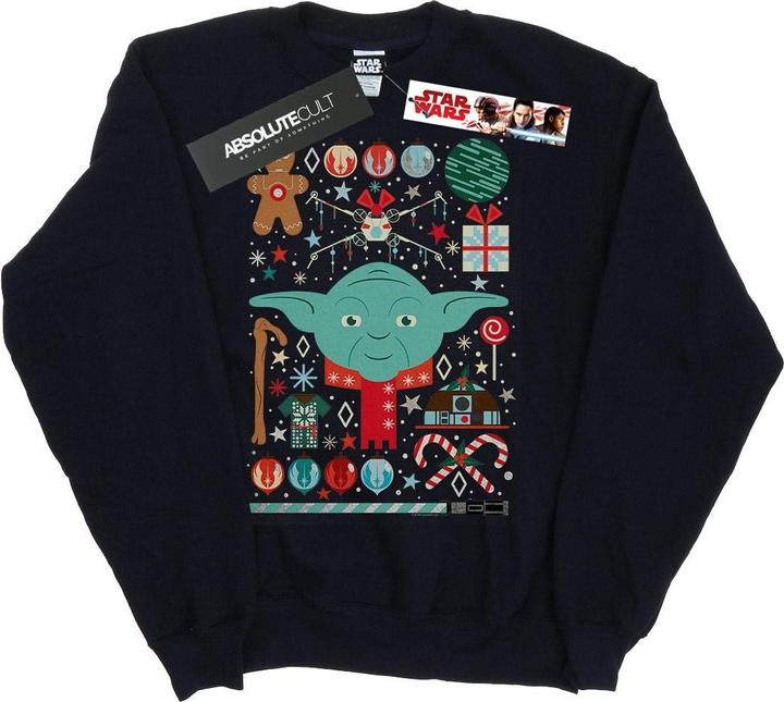 Star Wars Yoda Christmas Sweatshirt Jungen