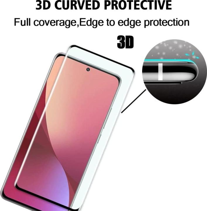 Produktbild Screenguard Xiaomi 12 Full Screen Panzerglas Schutzfolie 2.5D 9H (1 Stück, Xiaomi 12)