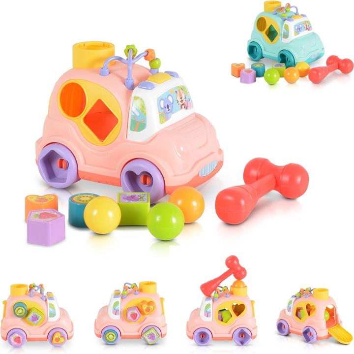 Actual product image Moni Sorting game car music light