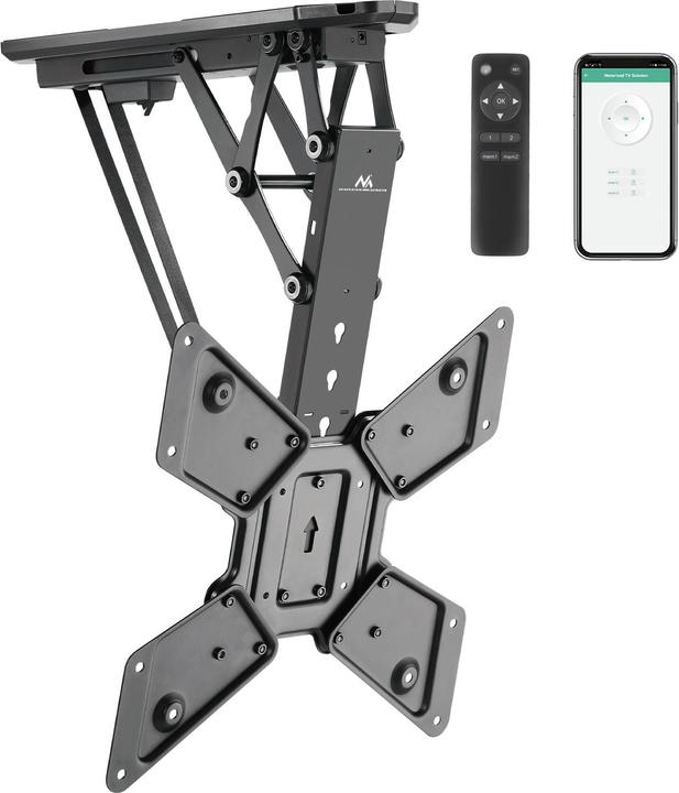 Immagine prodotto Maclean staffa elettrica a soffitto per TV TUYA supporto max VESA 600x400 telecomando 2355 30kg MC492 (Soffitto, 55")