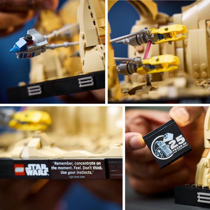Actual product image LEGO Pod racing in Mos Espa - Diorama (75380, LEGO Star Wars)