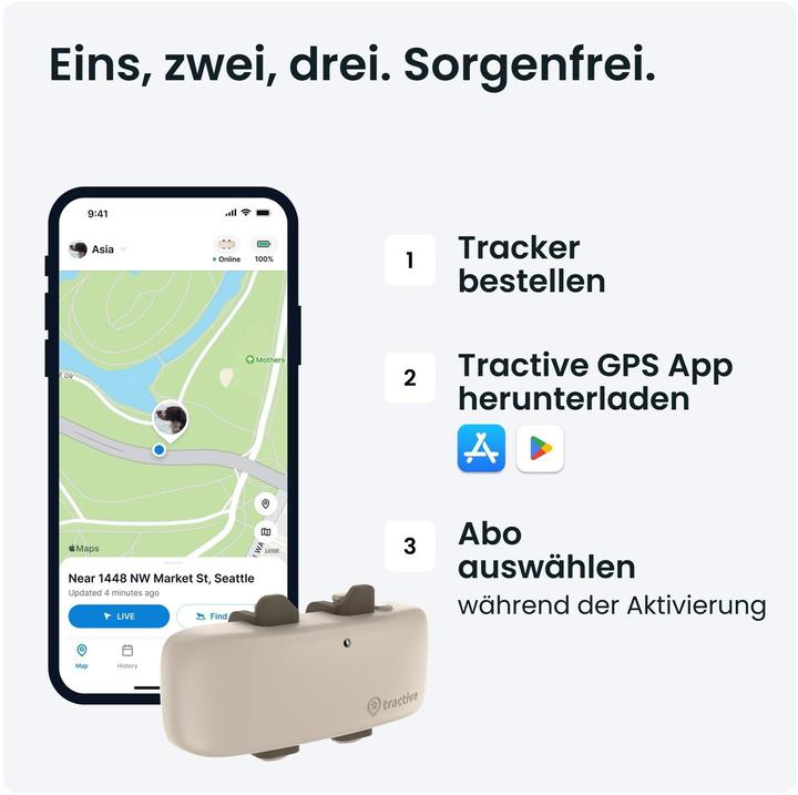 Produktbild Tractive Dog 4 GPS Tracker für Hunde (Hund, Allgemein)