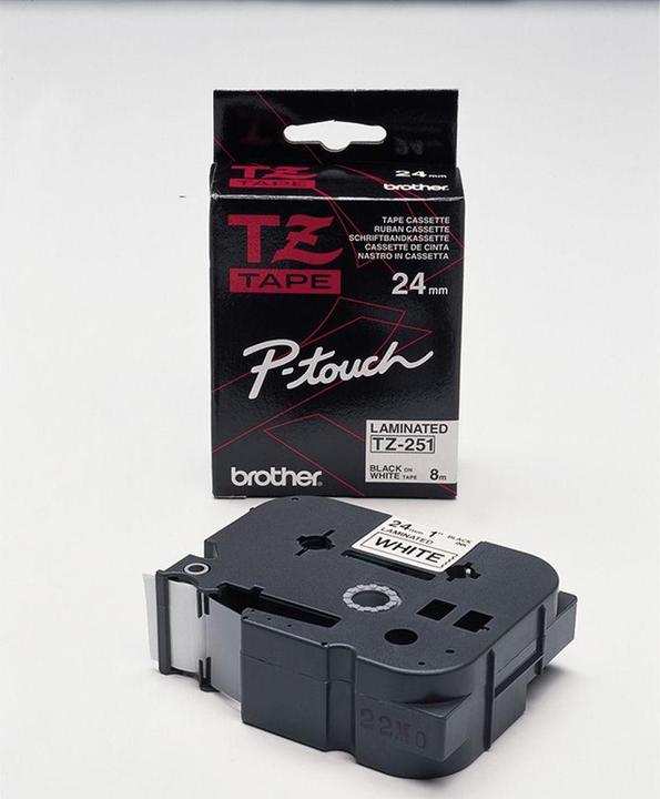 Actual product image Brother P-Touch Tape (2.40 cm, White)