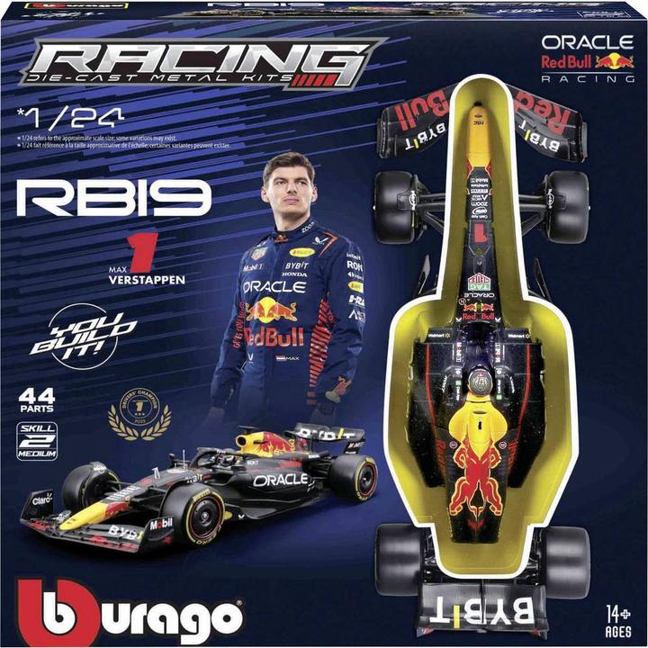 Immagine prodotto Bburago Red Bull F1 RB19 1/24 Kit Verstappen 2024
