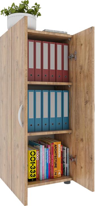 Immagine prodotto VCM Armadietto per ufficio Libri Armadietto per archiviazione Armadietto per mobili da ufficio Ulas (49 x 34 x 108 cm)