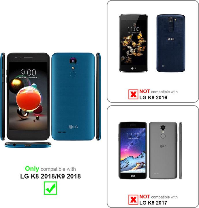 Actual product image Cadorabo Flower Book Cover (LG K8)