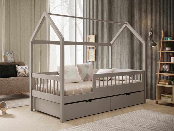 Produktbild ADRK Furniture Hausbett Galicja mit Matratze (140 x 70 cm)