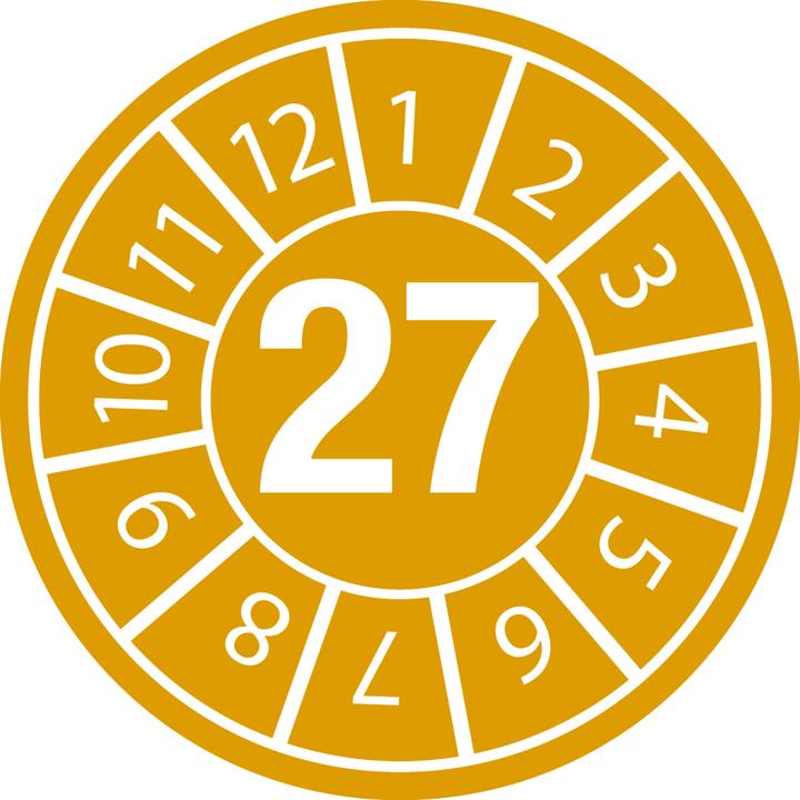 Image du produit Brady Étiquettes de date d'inspection