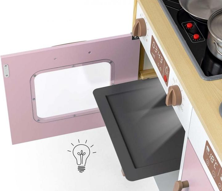 Actual product image Mally Wooden kitchen set Bjorn Pink