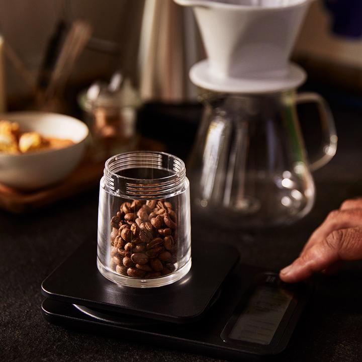 Produktbild Tchibo Kaffeewaage inkl. Timer, Abschaltautomatik, LC-Display, Schwarz