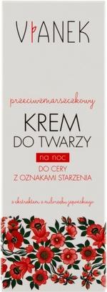 Actual product image Vianek VIANEK Przeciwzmarszczkowy krem do twarzy do cery z oznakami starzenia na noc 50ml (50 ml, Night cream)