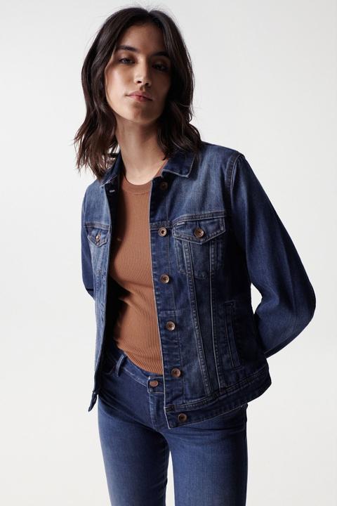 Produktbild Salsa Jeans Jeansjacken Denim Trucker Jacket (L)