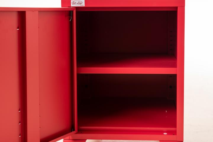 Produktbild Jet-Line Aktenschrank Industrieschrank Büroschrank Metallschrank MINSKOW Spind rot