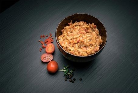 Produktbild REAL Hauptgericht Pulled Pork mit Reis (121 g)