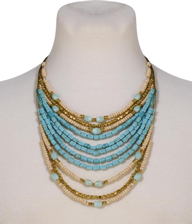 Immagine prodotto Joe Browns Turquoise Beaded Layered Necklace (10% di ferro, 90% vetro)