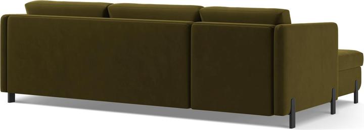 Actual product image Micadoni Velvet Right Corner Sofa With Bed Function, "Gloria", 4 Seats, 260x170x80Made in Europe (Corner sofa)