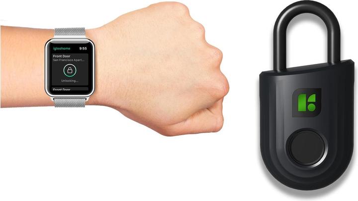 Actual product image Igloohome Padlock Lite, Fingerprint, Black