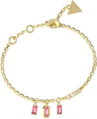 Image du produit Guess Decent Gold Plated Crystal Hashtag Bracelet JUBB04251JWYGFC - Longueur : 21 cm (21 cm)