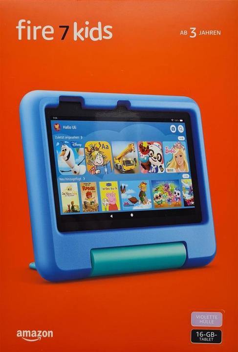 Produktbild Amazon Fire 7 Kids (2022) inkl. Hülle (nur WLAN, 7", 16 GB, Lavander Purple)
