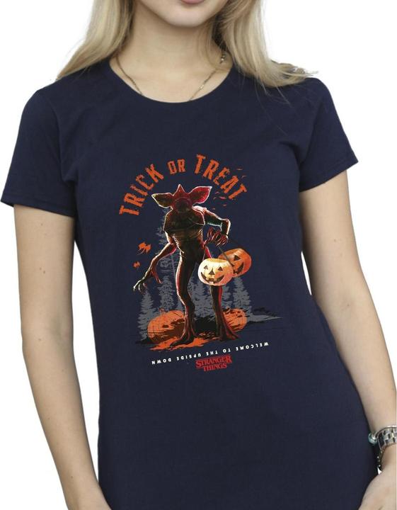 Image du produit Netflix - T-shirt STRANGER THINGS TRICK OR TREAT DEMAGORGON - Femme (S)