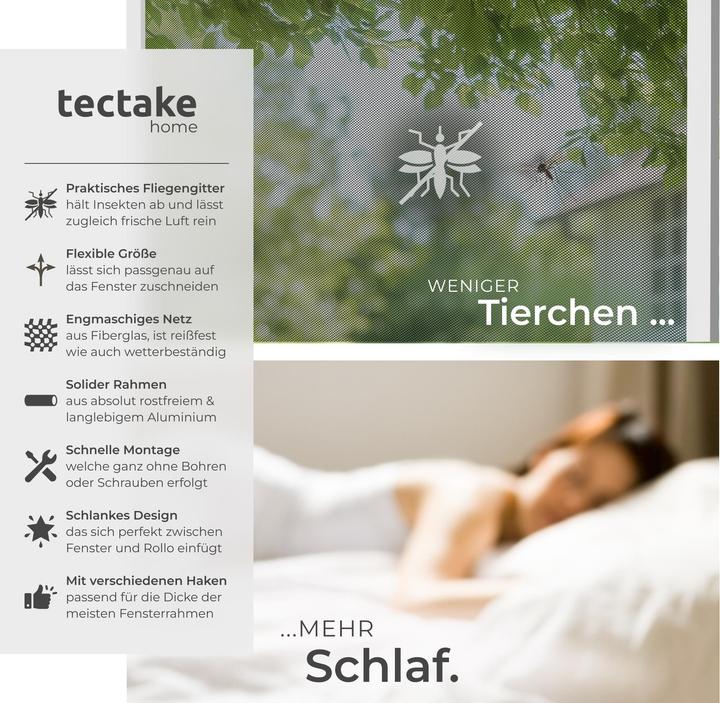 Produktbild tectake Fliegengitter (100 x 120 cm)