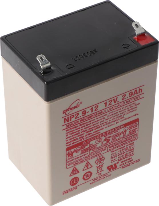 Actual product image Hawker Energy Hawker Enersys Genesis NP2.9-12 Lead Battery Contact Faston 4.8mm (12 V, 2.90 Ah)