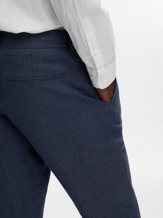 Actual product image Selected Homme Regular fit linen suit trousers (46)