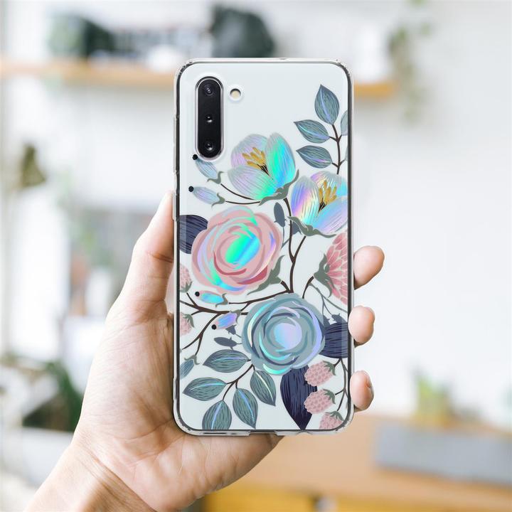 Produktbild Cadorabo IMD TPU Bunte Blumen & Blätter Cover (Samsung Galaxy Note 10)