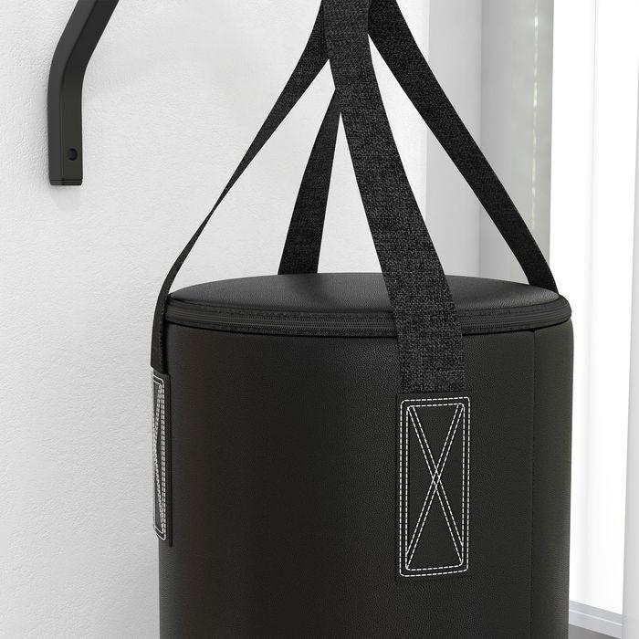 Immagine prodotto Swisshandel24 Boxsack Wandhalterung Boxsack Ständer mit Handschuhen, Stahl, Schwarz
