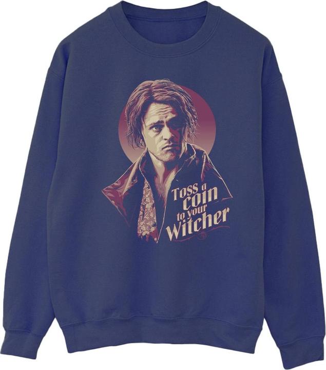 Actual product image Netflix Mens The Witcher Bard Toss A Coin Sweatshirt (S)