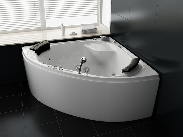 Actual product image Jet-Line Whirlpool VILLA SABRINA white 1.6x1.6 m fully equipped waterfall all-round (160 cm, 160000 cm)