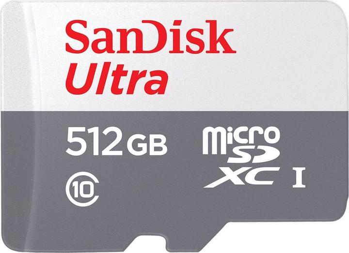 Image du produit SanDisk Ultra Lite microSDXC Ad. 512GB 100MB/s (512 Go, microSDXC, U1, UHS-I)