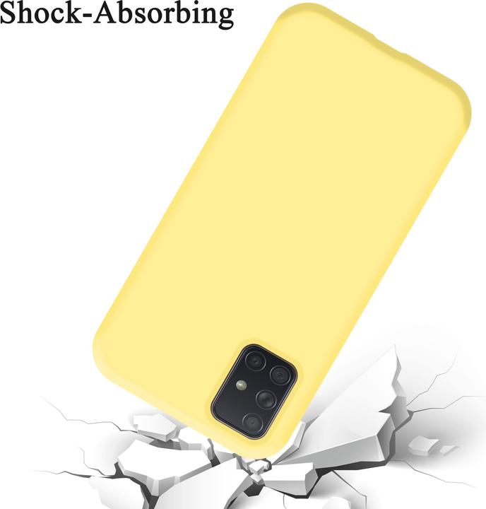 Actual product image Cadorabo TPU Liquid Silicone Case Cover (Samsung Galaxy A71)