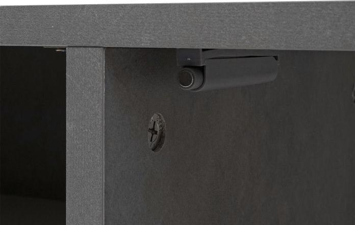 Produktbild Mendler TV-Rack HWC-L34, Holz 45x161x40cm Staufach, Beton-Optik weiss (45 x 161 x 40 cm)