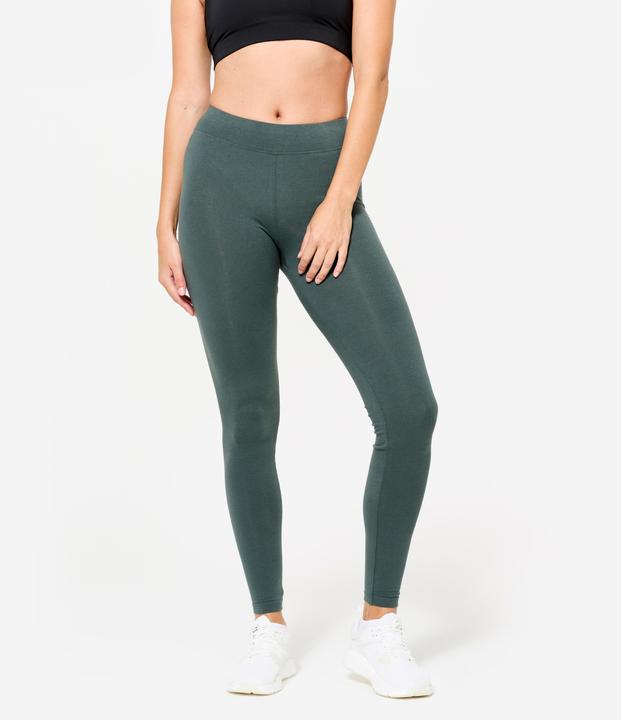 Immagine prodotto Domyos Women's Slim-Fit Fitness Leggings - Khaki Green (W38)