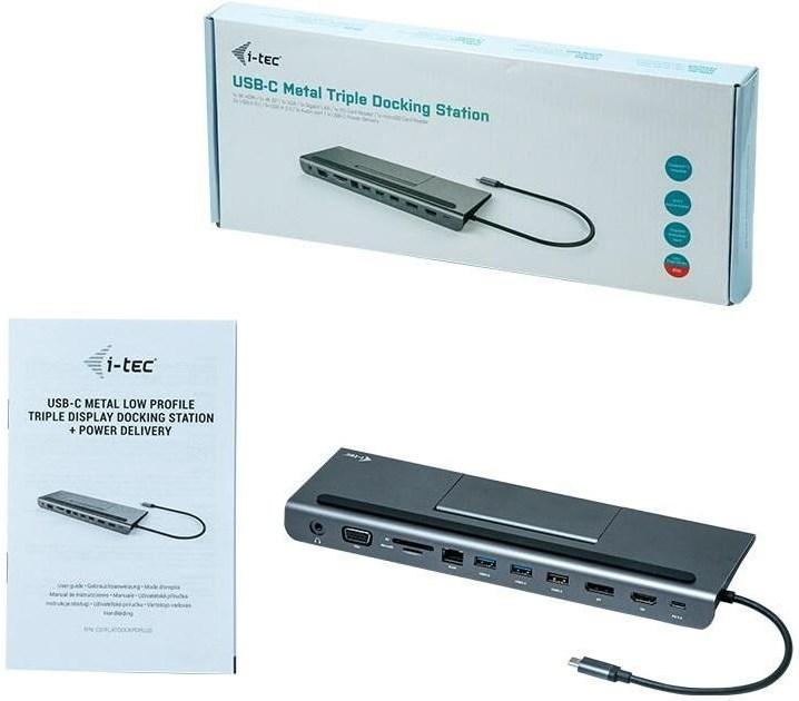 Produktbild i-tec USB-C 4K Triple Dock 85W (USB-C, 1 Ports)