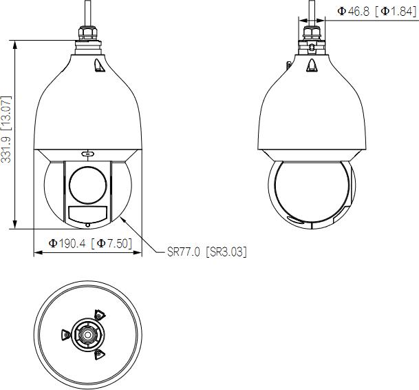 Image du produit Dahua NET CAMERA 4MP PTZ IR DOME AI/SD5A425GB-HNR (2560 x 1440 Pixels)
